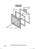 Part Location Diagram of 4356382 Whirlpool GASKET-DOR