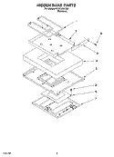 HIDDEN BAKE PARTS, MISCELLANEOUS PARTS Diagram and Parts List for KESC308LSS0  KitchenAid Range