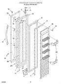 FREEZER DOOR Diagram and Parts List for KSSC42MHS00  KitchenAid Refrigerator