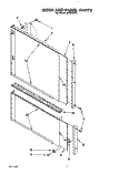 DOOR AND PANEL Diagram and Parts List for KPDI620T6  KitchenAid Dishwasher