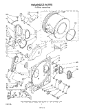 BULKHEAD , LITERATURE AND OPTIONAL Diagram and Parts List for LG4931XTW0  Whirlpool Dryer