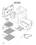 UNIT, LIT/OPTIONAL Diagram and Parts List for RF376PXYQ0  Whirlpool Range