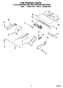 TOP VENTING PARTS, OPTIONAL PARTS Diagram and Parts List for RBS245PRB00  Whirlpool Wall Oven