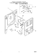 REAR CHASSIS Diagram and Parts List for KERC600GBS1  KitchenAid Range