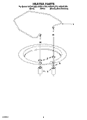 HEATER PARTS Diagram and Parts List for KUDI01ILBS6  KitchenAid Dishwasher