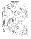 SECTION Diagram and Parts List for LE9480XWN0  Whirlpool Dryer