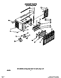 CABINET Diagram and Parts List for BHAC0500XS0  Whirlpool Air Conditioner
