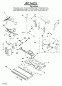 UNIT PARTS Diagram and Parts List for IX5HHEXVS00  Whirlpool Refrigerator