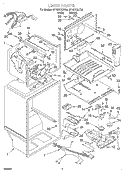 SECTION Diagram and Parts List for GT19DKXJT00  Whirlpool Refrigerator