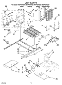 UNIT PARTS Diagram and Parts List for ED2FHAXSL03  Whirlpool Refrigerator