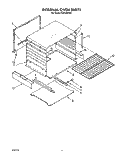 INTERNAL OVEN Diagram and Parts List for FGP335VW2  Roper Range