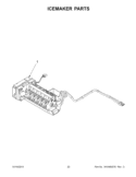 ICEMAKER PARTS Diagram and Parts List for KFIS29PBMS00  KitchenAid Refrigerator