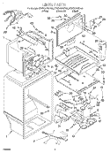 LINER Diagram and Parts List for KTRS20KHBL00  KitchenAid Refrigerator