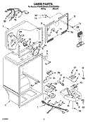 LINER PARTS Diagram and Parts List for ET8WTEXMT01  Whirlpool Refrigerator