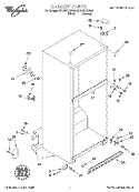 CABINET Diagram and Parts List for ET19RKXGN00  Whirlpool Refrigerator