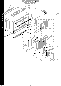 CABINET Diagram and Parts List for ACQ294XD1  Whirlpool Air Conditioner
