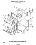REFRIGERATOR DOOR Diagram and Parts List for ET20DKXSW00  Whirlpool Refrigerator