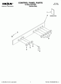 CONTROL PANEL PARTS Diagram and Parts List for YIDC875SS0  Whirlpool Range