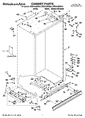 CABINET PARTS Diagram and Parts List for KSSS48QMB03  KitchenAid Refrigerator