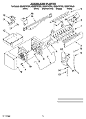 ICEMAKER PARTS, OPTIONAL PARTS (NOT INCLUDED) Diagram and Parts List for GB2SHTXTB01  Whirlpool Refrigerator