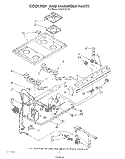COOKTOP AND MANIFOLD , LITERATURE AND OPTIONAL Diagram and Parts List for SF335EERW1  Whirlpool Range