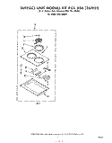 SURFACE UNIT KIT RCK 886(261951) Diagram and Parts List for RGE8800H  Whirlpool Range