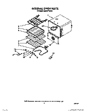 INTERNAL OVEN Diagram and Parts List for KEBS277WBL0  KitchenAid Wall Oven