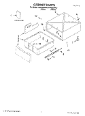 CABINET PARTS Diagram and Parts List for XAMC892MQ0  Whirlpool Laundry Accessories