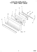 CONTROL PANEL, LITERATURE Diagram and Parts List for KEBS177YWH4  KitchenAid Wall Oven