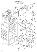 LINER Diagram and Parts List for ET20NMXDN10  Whirlpool Refrigerator
