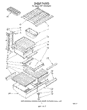 SHELF Diagram and Parts List for EHT182VKWR1  Whirlpool Refrigerator