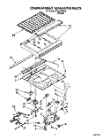 COMPARTMENT SEPARATOR Diagram and Parts List for ET25DKXXN01  Whirlpool Refrigerator