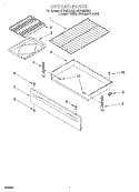 BROILER Diagram and Parts List for SF372BEEQ0  Whirlpool Range
