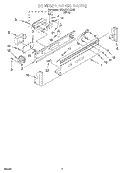 CONTROL PANEL Diagram and Parts List for GCA2701XSW2  Whirlpool Washer