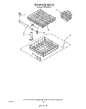 DISHRACK Diagram and Parts List for TUD3000W0  Whirlpool Dishwasher