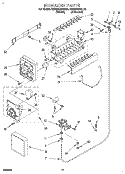 ICEMAKER Diagram and Parts List for KSRS22QAAL20  KitchenAid Refrigerator