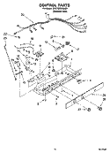 CONTROL PARTS Diagram and Parts List for BRS70DRANA00  Whirlpool Refrigerator