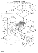 UPPER UNIT Diagram and Parts List for KBRS36FKW01  KitchenAid Refrigerator