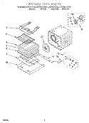 INTERNAL OVEN Diagram and Parts List for KEBS277DBL6  KitchenAid Wall Oven