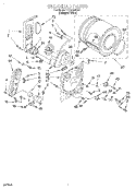 BULKHEAD Diagram and Parts List for TGDL640DQ1  Whirlpool Dryer