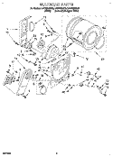 SECTION Diagram and Parts List for LEV6634BN2  Whirlpool Dryer