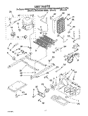 UNIT Diagram and Parts List for KSRB27FHBL05  KitchenAid Refrigerator