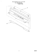 BACKGUARD Diagram and Parts List for FGP240HQ0  Roper Range