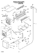 ICEMAKER PARTS Diagram and Parts List for KSSP48QMS00  KitchenAid Refrigerator