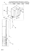 POWERSCREW AND RAM Diagram and Parts List for GX900QPHB0  Whirlpool Trash Compactor
