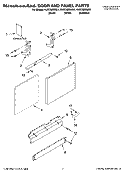 Part Location Diagram of 8572693 Whirlpool Panel, Full Front (Includes It