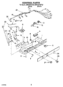 Part Location Diagram of 2305935 Whirlpool ESCUTCHEON