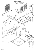 UNIT Diagram and Parts List for RT21LMXKQ00  Roper Refrigerator