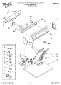 TOP AND CONSOLE, LIT/OPTIONAL Diagram and Parts List for LGR3624EQ0  Whirlpool Dryer