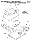 Part Location Diagram of 8284627 Whirlpool FRAME-TOP
